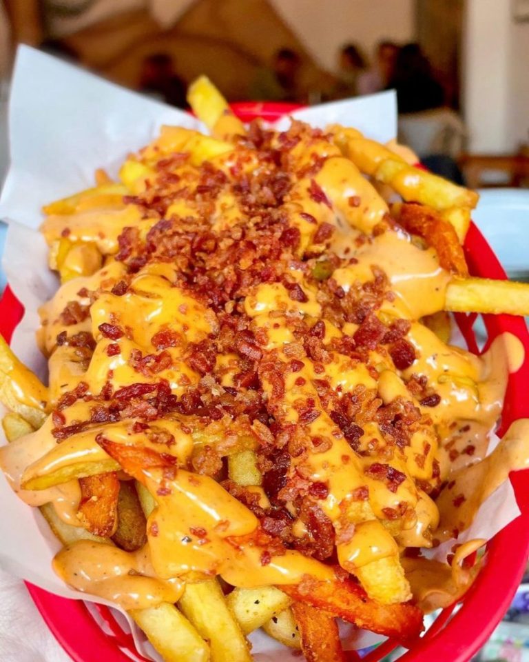 Almost Famous Bacon Bacon Fries basket